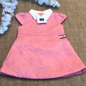 Pink Janie and Jack dress with diaper cover.
